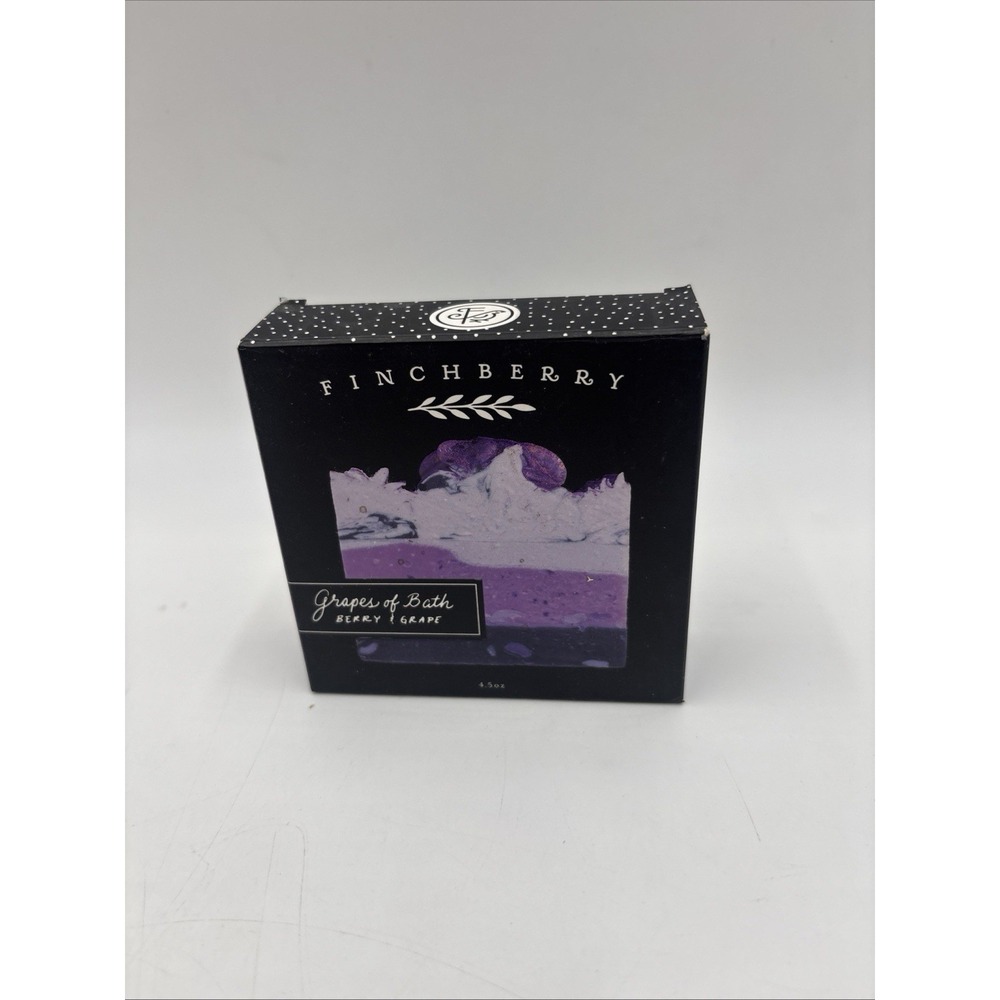 Finchberry Grapes of Bath Berry & Grape Gourmet Handcrafted Soap 4.5 oz New